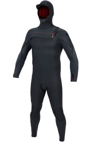 ONeill - Hyperfreak Fire 5/4+ Chest Zip Hooded Wetsuit