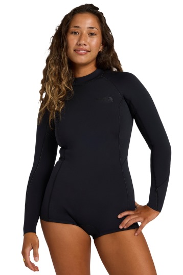Billabong-Spring Fever 2mm LS Backzip Shorty Women Wetsuit