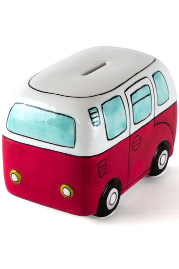 Devoted-Surf Van Piggy Bank
