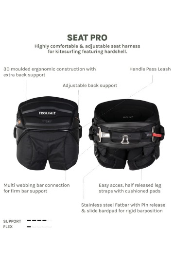 Prolimit-Kite Seat Pro V2 Seat Harness