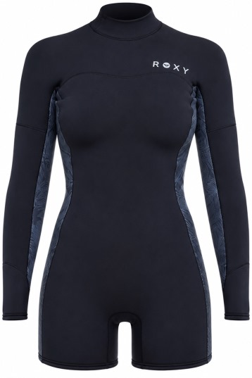 Roxy-Swell Natural 2.0mm LS Backzip 2026 Shorty Wetsuit