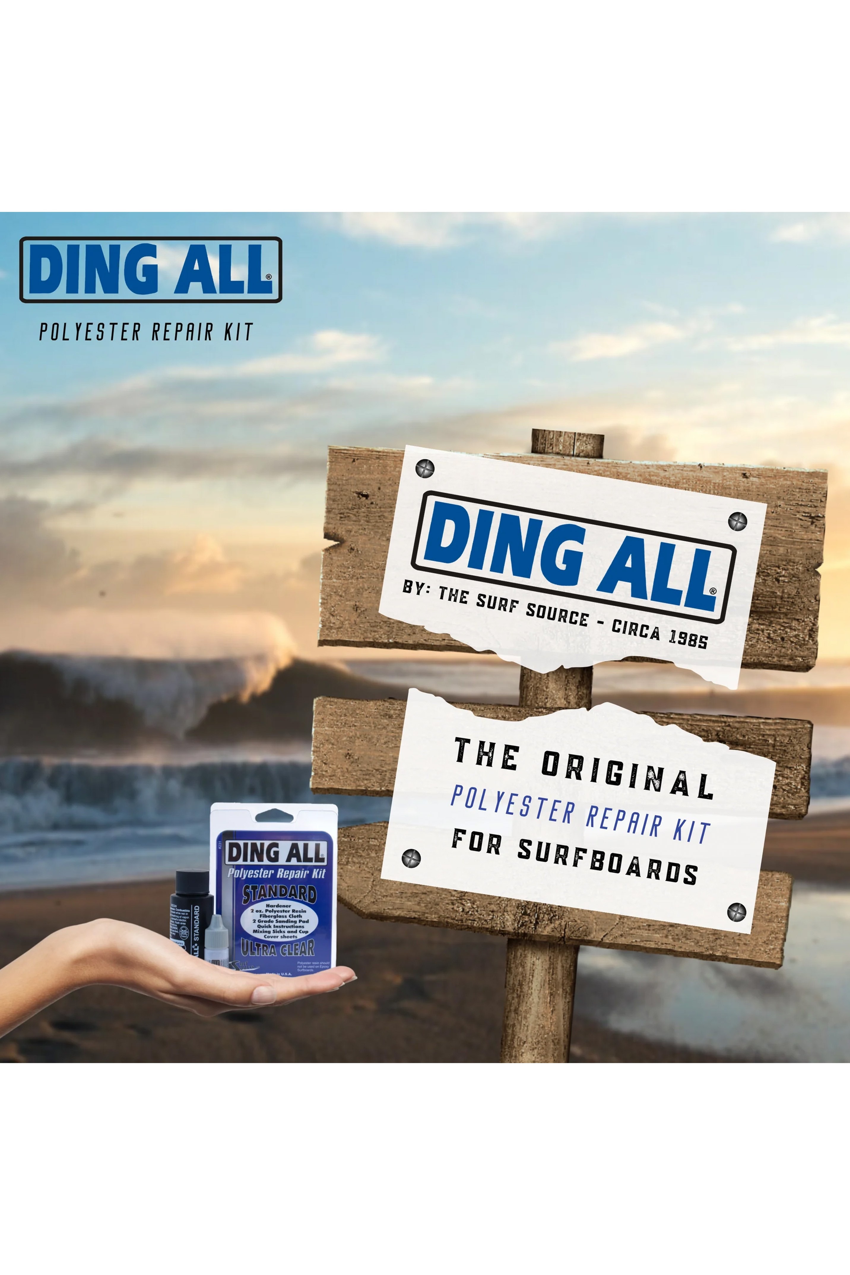 Ding All-Standard Polyester Repair Kit