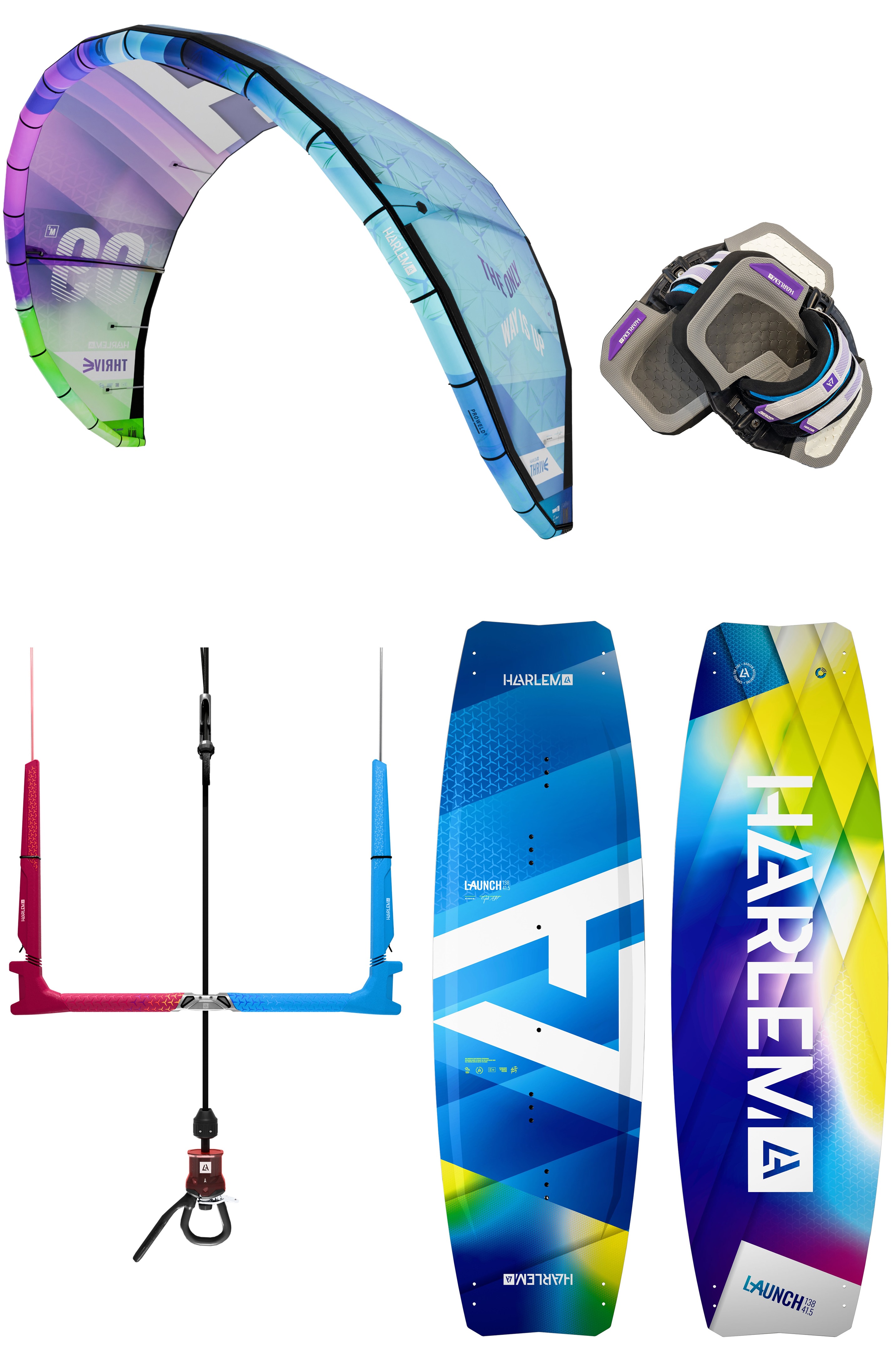 Harlem Kitesurfing-Thrive + Launch 2025 Kitesurf Set